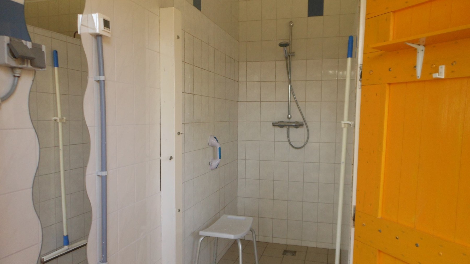 Douche met vloerverwarming
